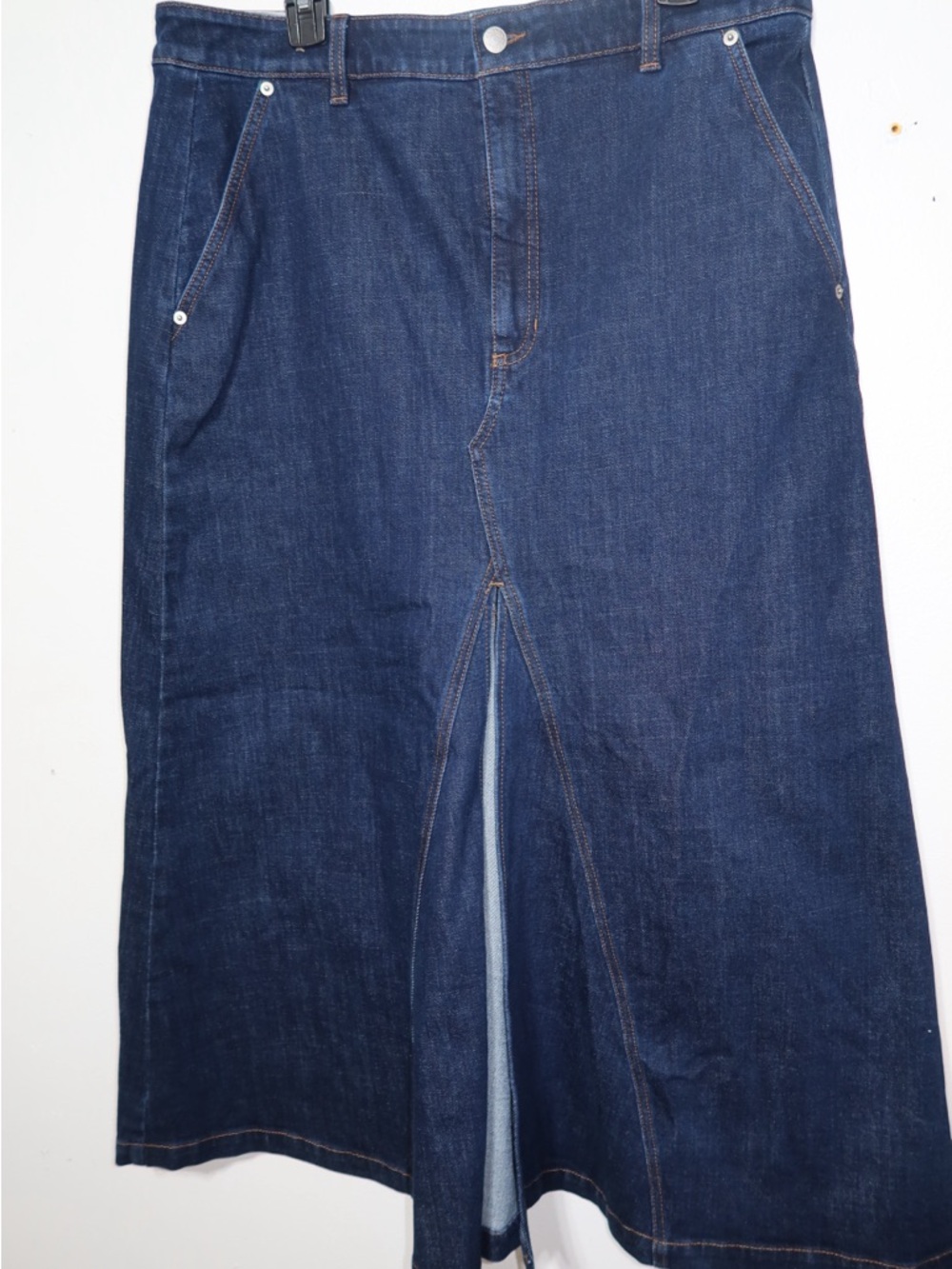 Banana Republic Dark Blue Denim Midi Skirt